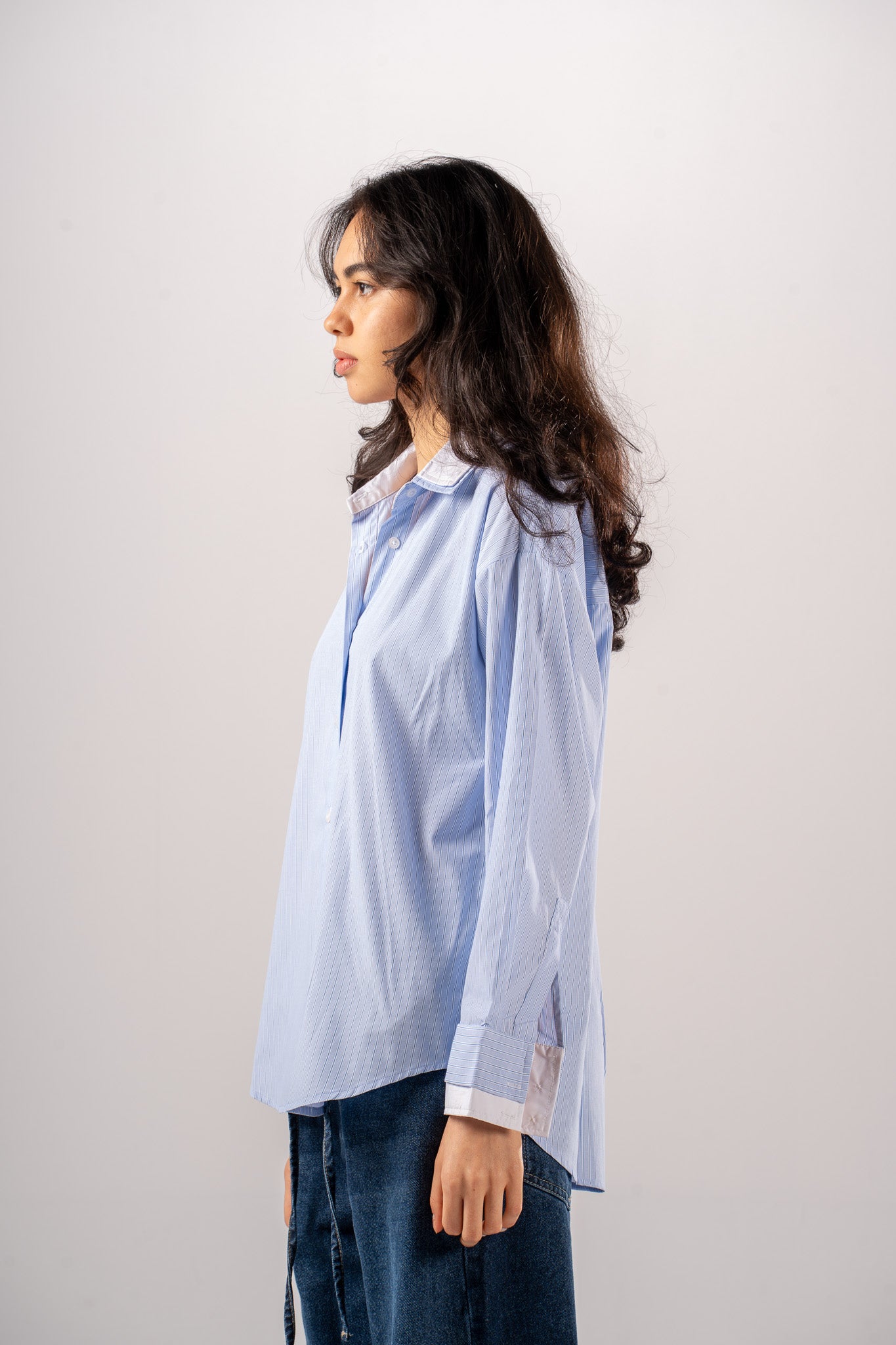 Contrast Poplin Shirt